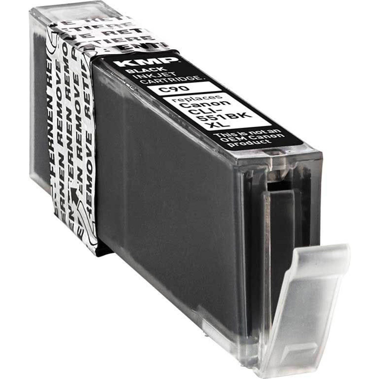 KMP C90 schwarz Druckerpatrone kompatibel zu Canon CLI-551 XL BK | 1520,0001