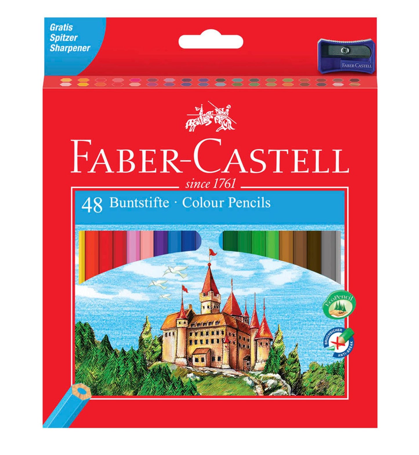 FABER-CASTELL CASTLE Buntstifte farbsortiert