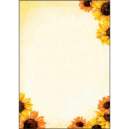 SIGEL Motivpapier Field of Sun Motiv DIN A4 90 g/qm | DP129 | 1 Pack = 50 Blatt