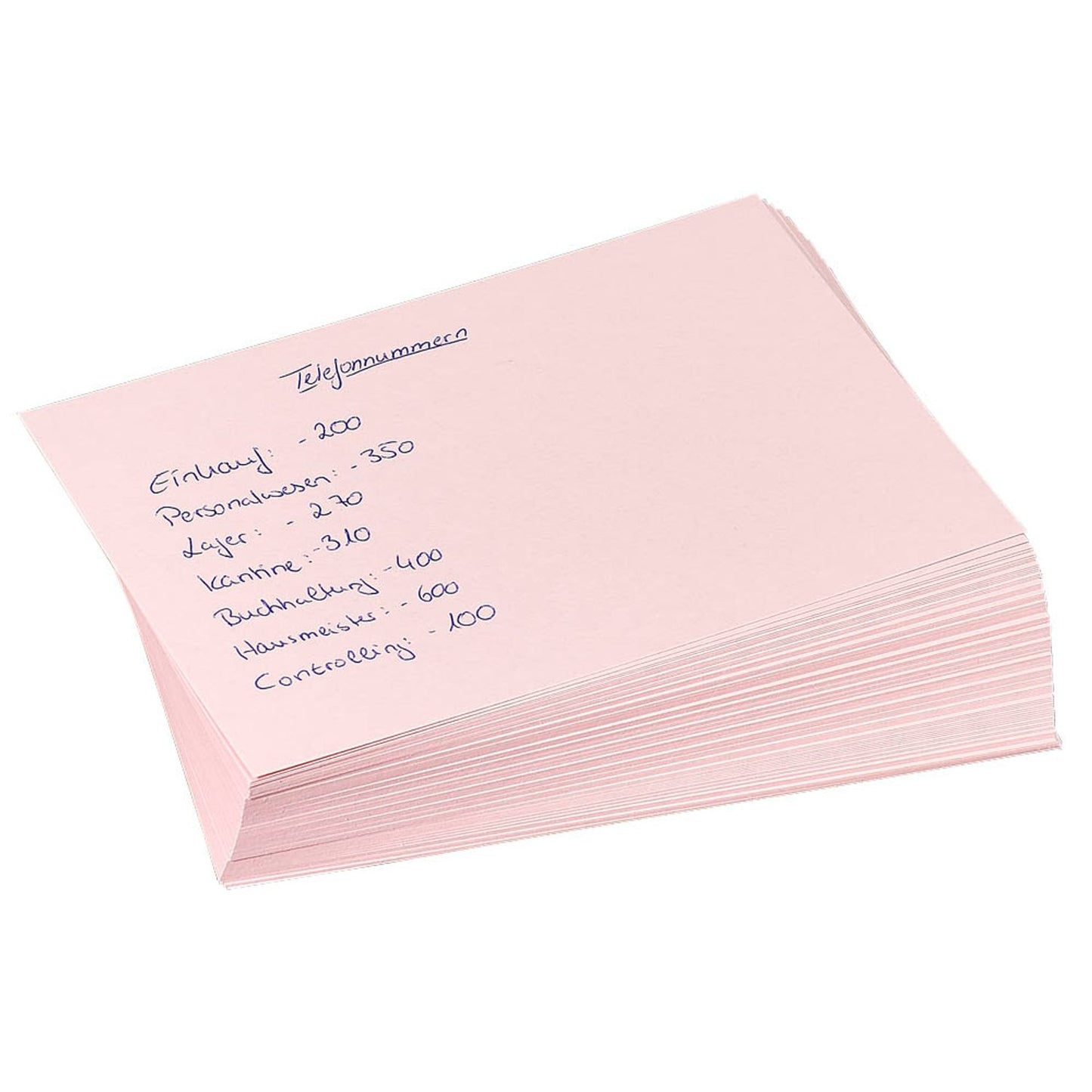 RNK-Verlag Karteikarten DIN A6 rosa blanko | 114763 | 1 Pack = 100 St.