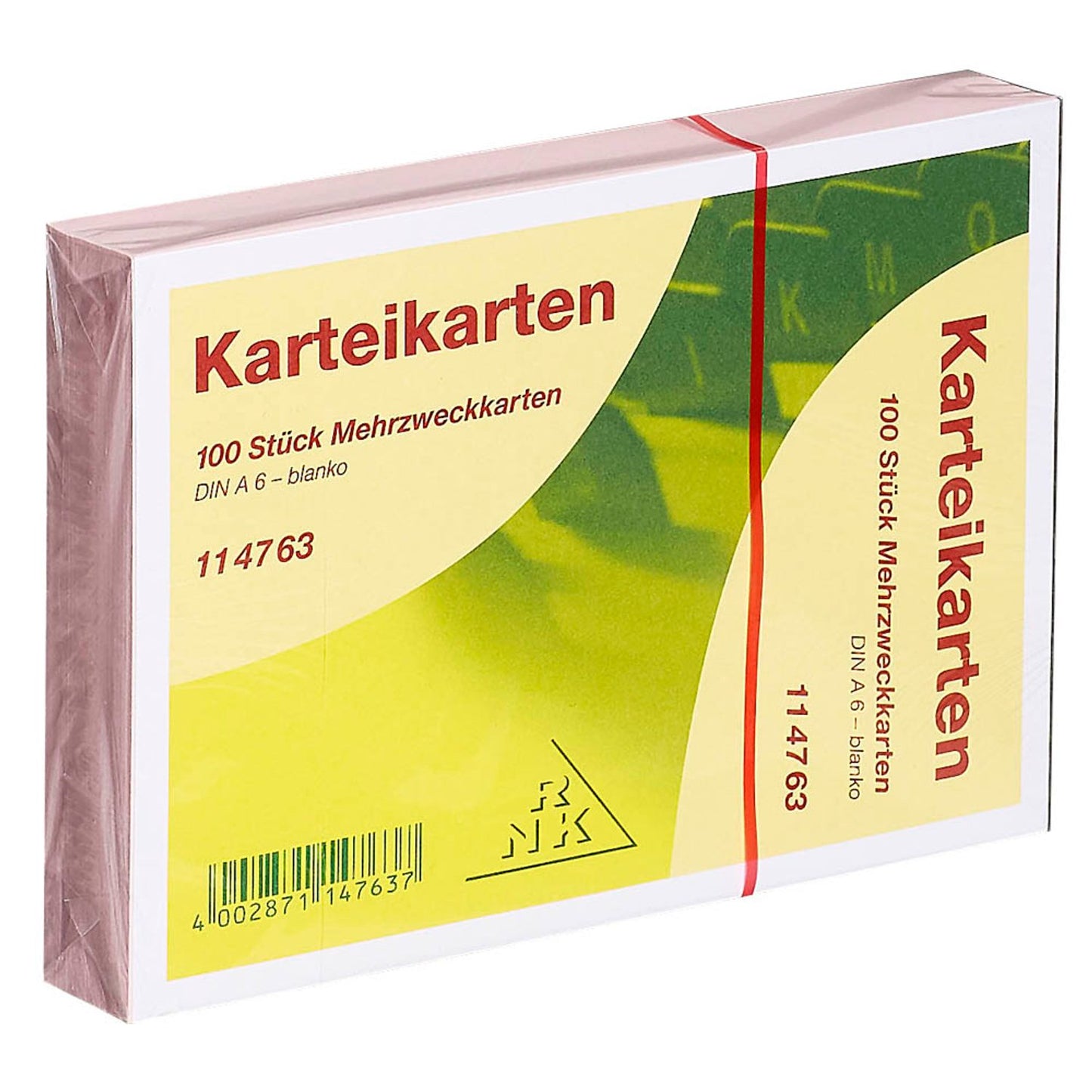 RNK-Verlag Karteikarten DIN A6 rosa blanko | 114763 | 1 Pack = 100 St.