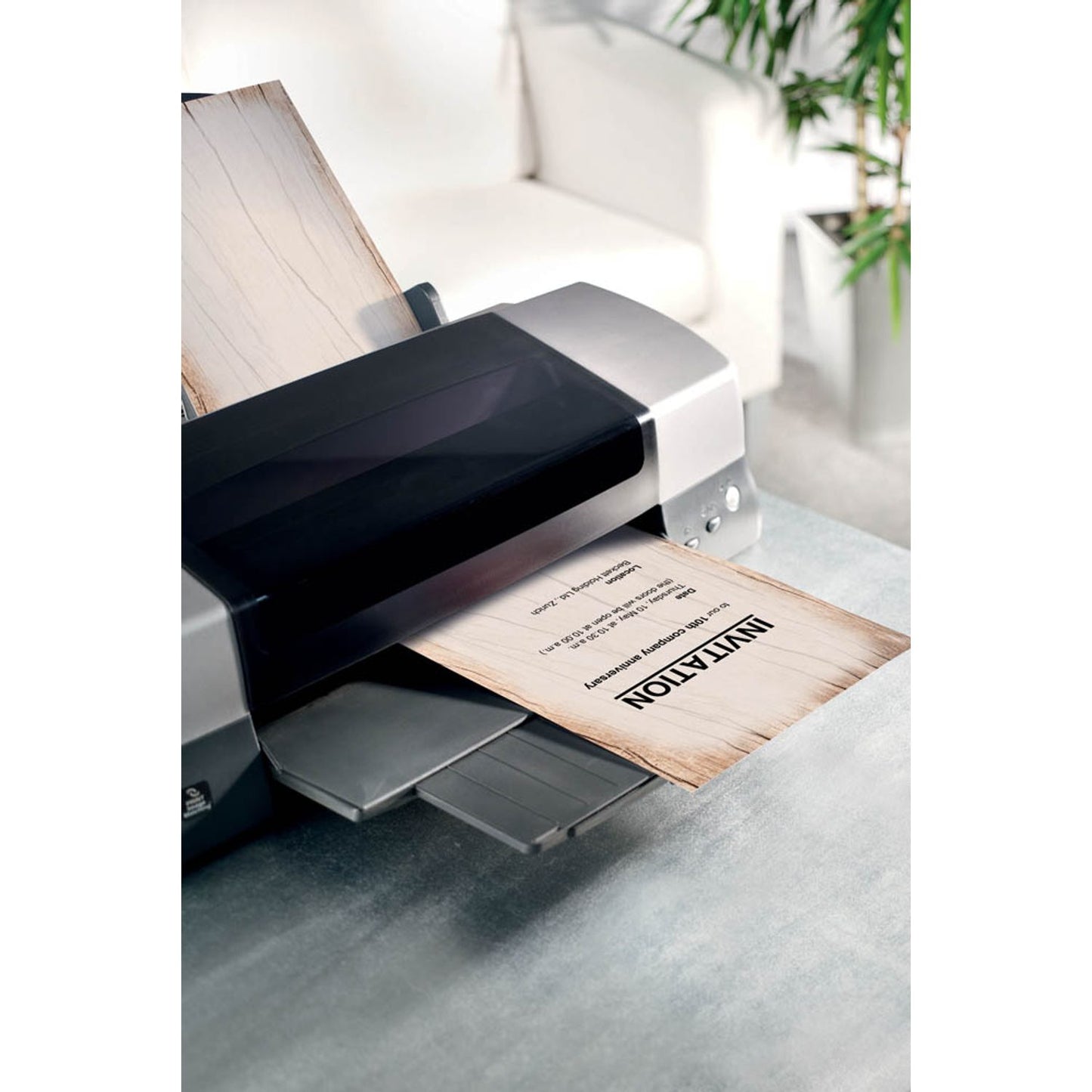 SIGEL Motivpapier Wood Motiv DIN A4 90 g/qm | DP128 | 1 Pack = 50 Blatt
