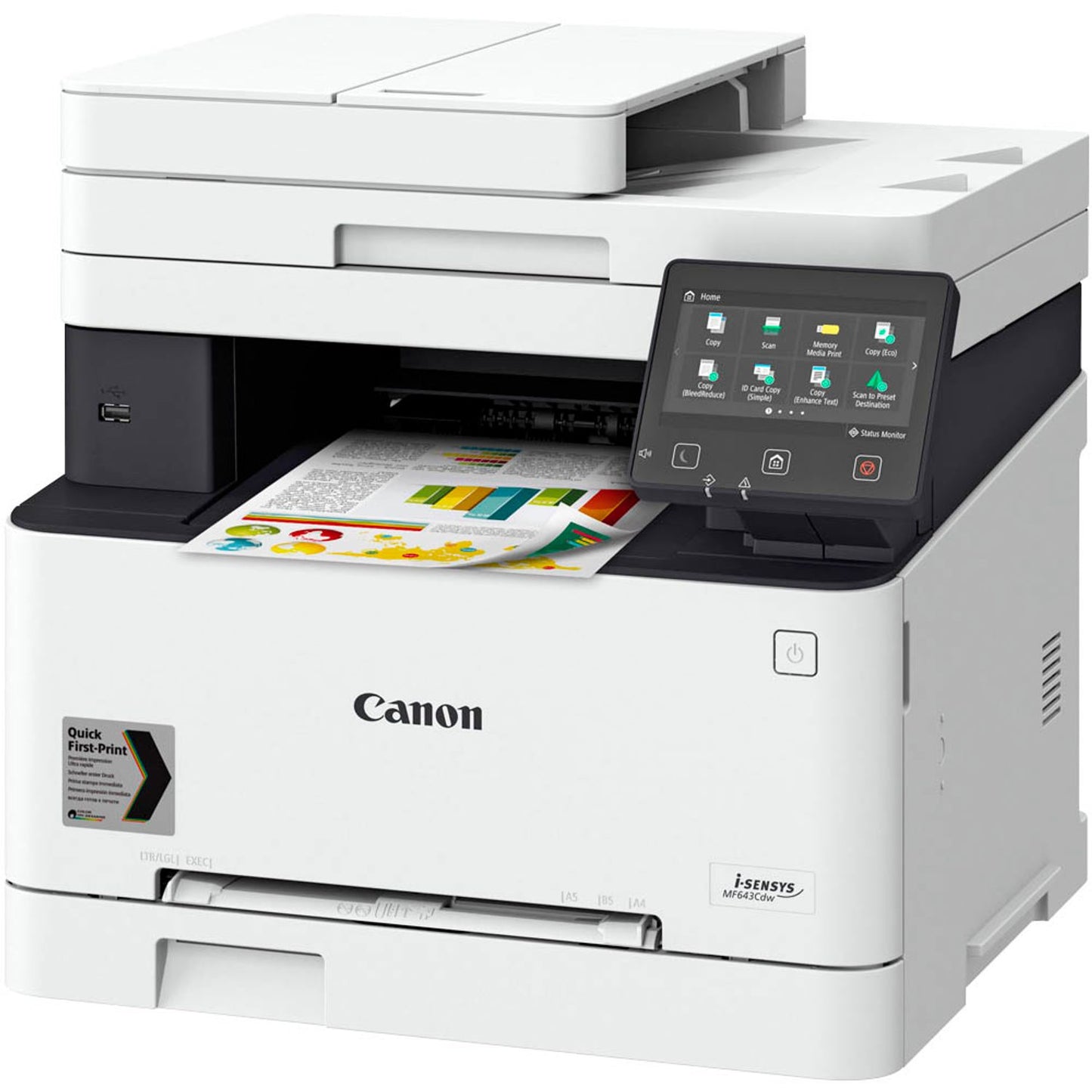 Canon i-SENSYS MF655Cdw 3 in 1 Farblaser-Multifunktionsdrucker grau | 5158C004