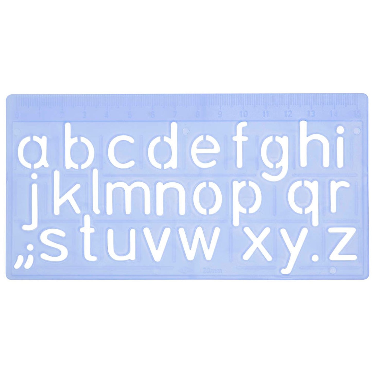 WEDO Buchstabenschablonen-Set blau | 7012