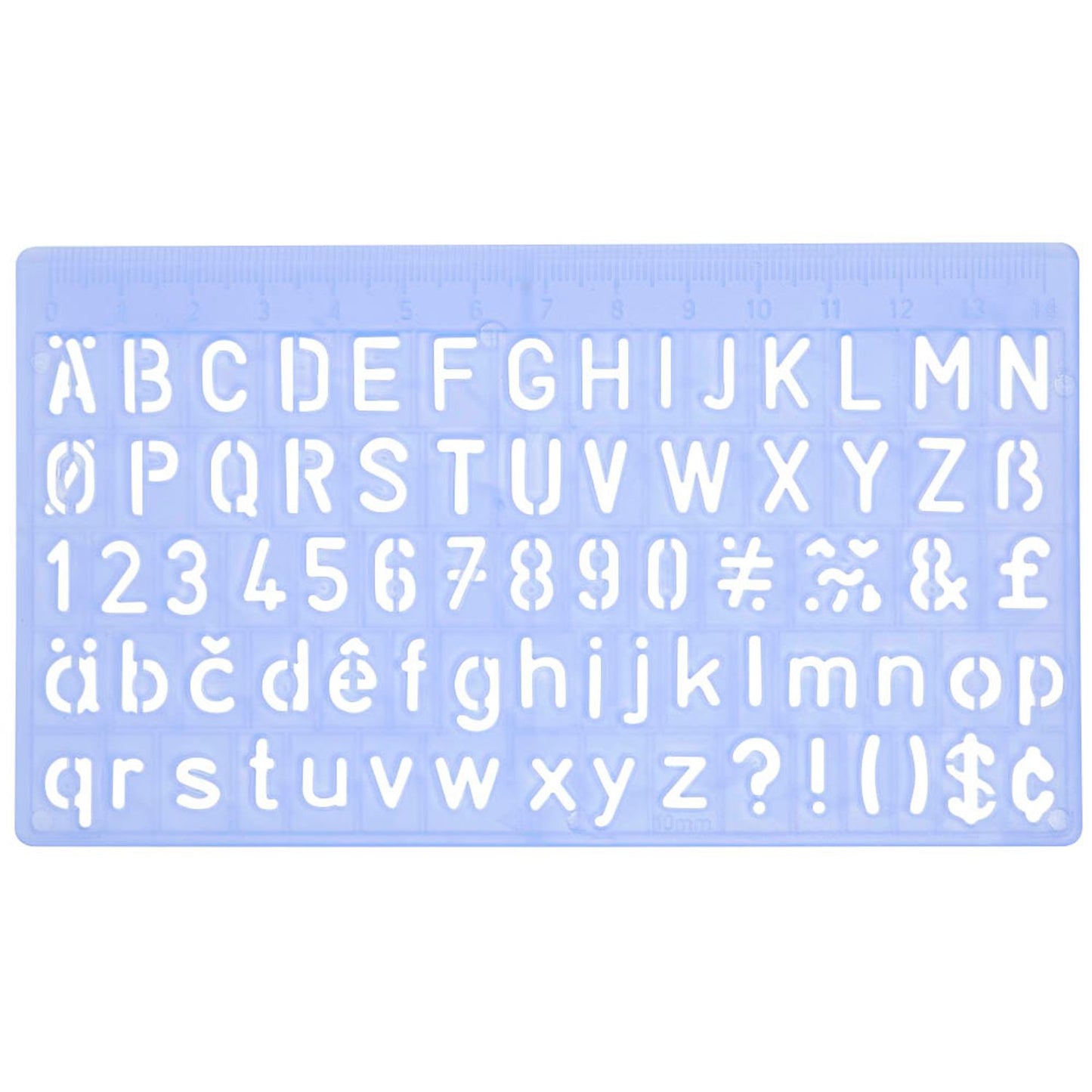 WEDO Buchstabenschablonen-Set blau | 7012