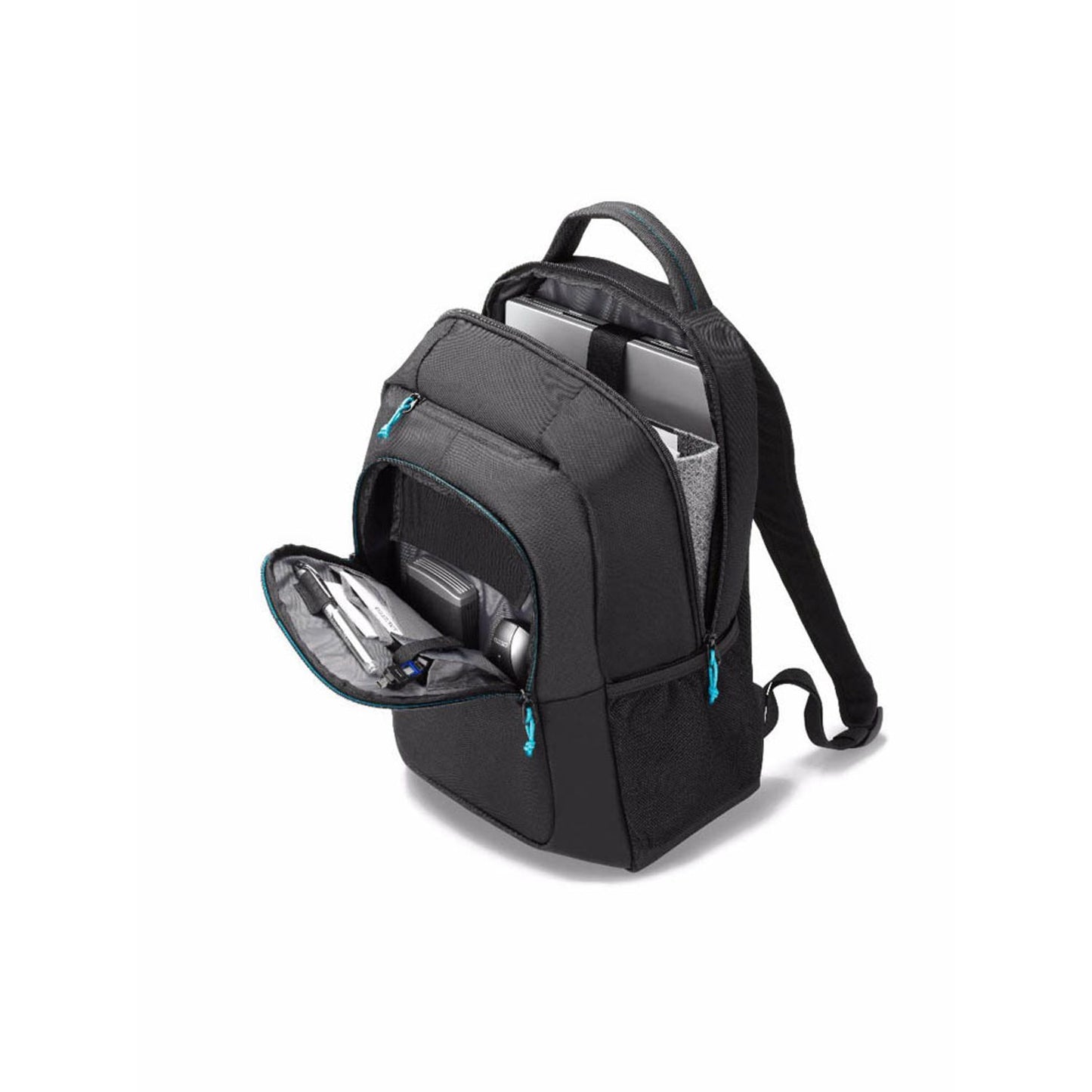 DICOTA Laptop-Rucksack Backpack SPIN Recycling-PET schwarz 21,5 l bis 39,6 cm (15,6 Zoll) | D30575