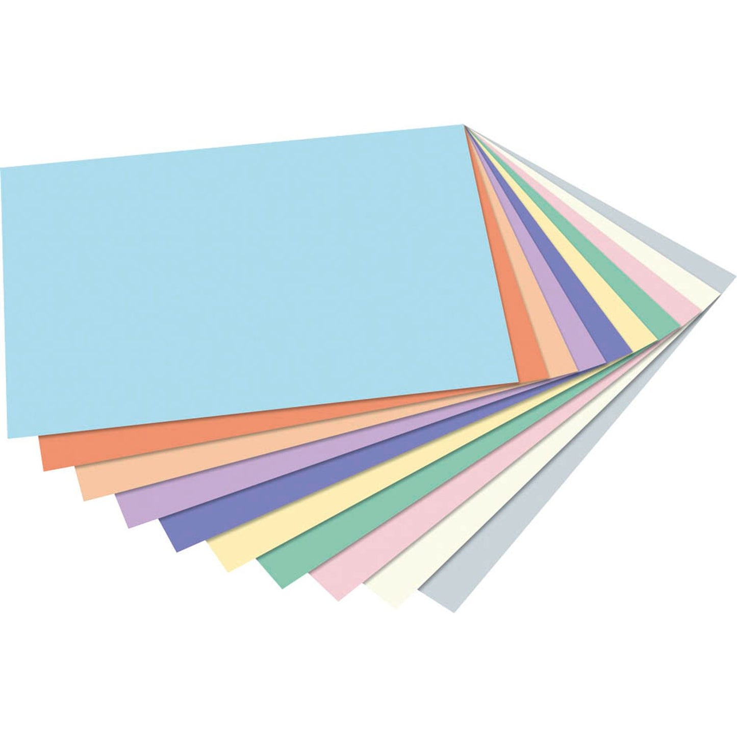 folia Tonpapier farbsortiert 130/300 g/qm | 678 | 1 Block = 20 Blatt