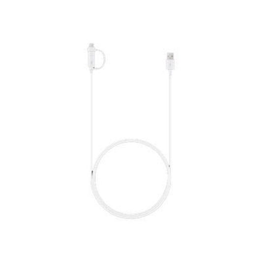 SAMSUNG USB 2.0 A/USB C, Micro USB 2.0 B Kabel 1,5 m weiß | EP-DG930DWEGWW
