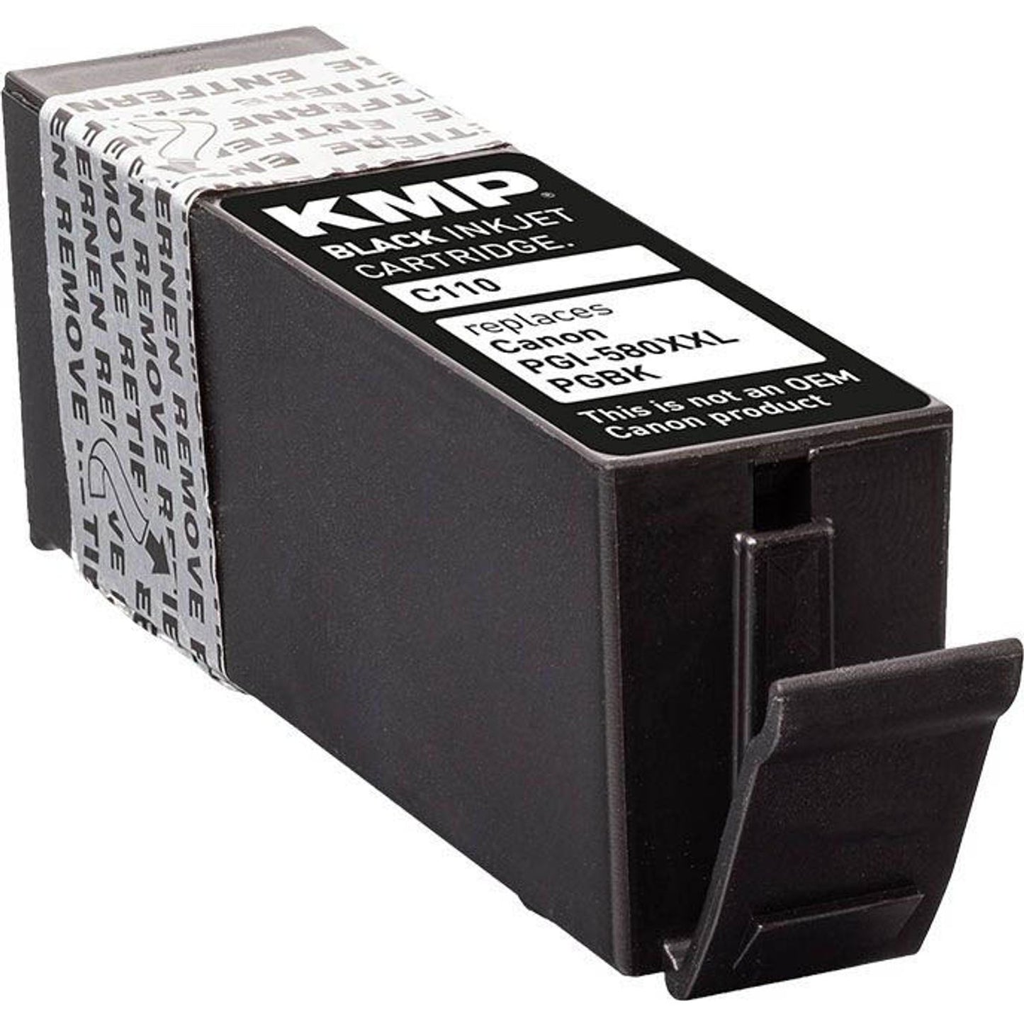 KMP C107BKXV schwarz Druckerpatrone kompatibel zu Canon PGI-580XXL PGBK | 1576,0201