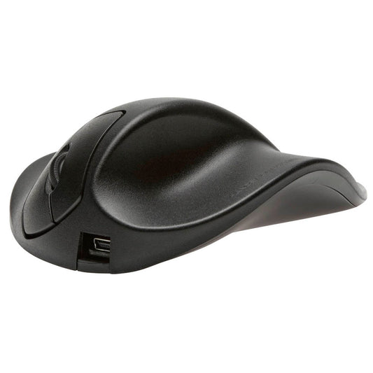 HANDSHOEMOUSE Hippus M Maus ergonomisch kabellos schwarz | M2UB-LC