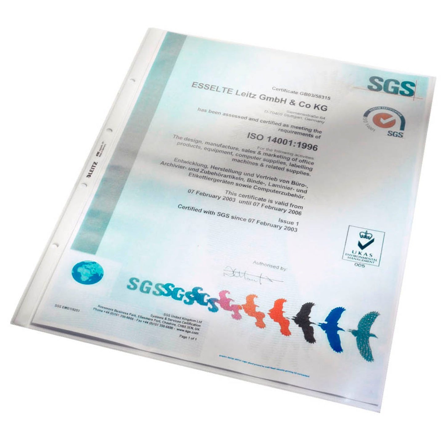LEITZ Prospekthüllen Standard 4702 DIN A3 transparent genarbt 0,13 mm | 47020000 | 1 Pack = 50 St.