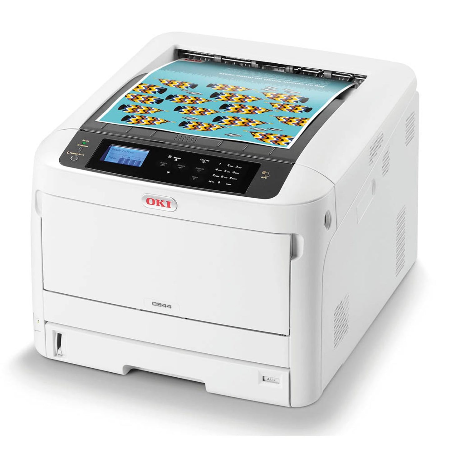 OKI C844dnw Farb-Laserdrucker grau | 47074304
