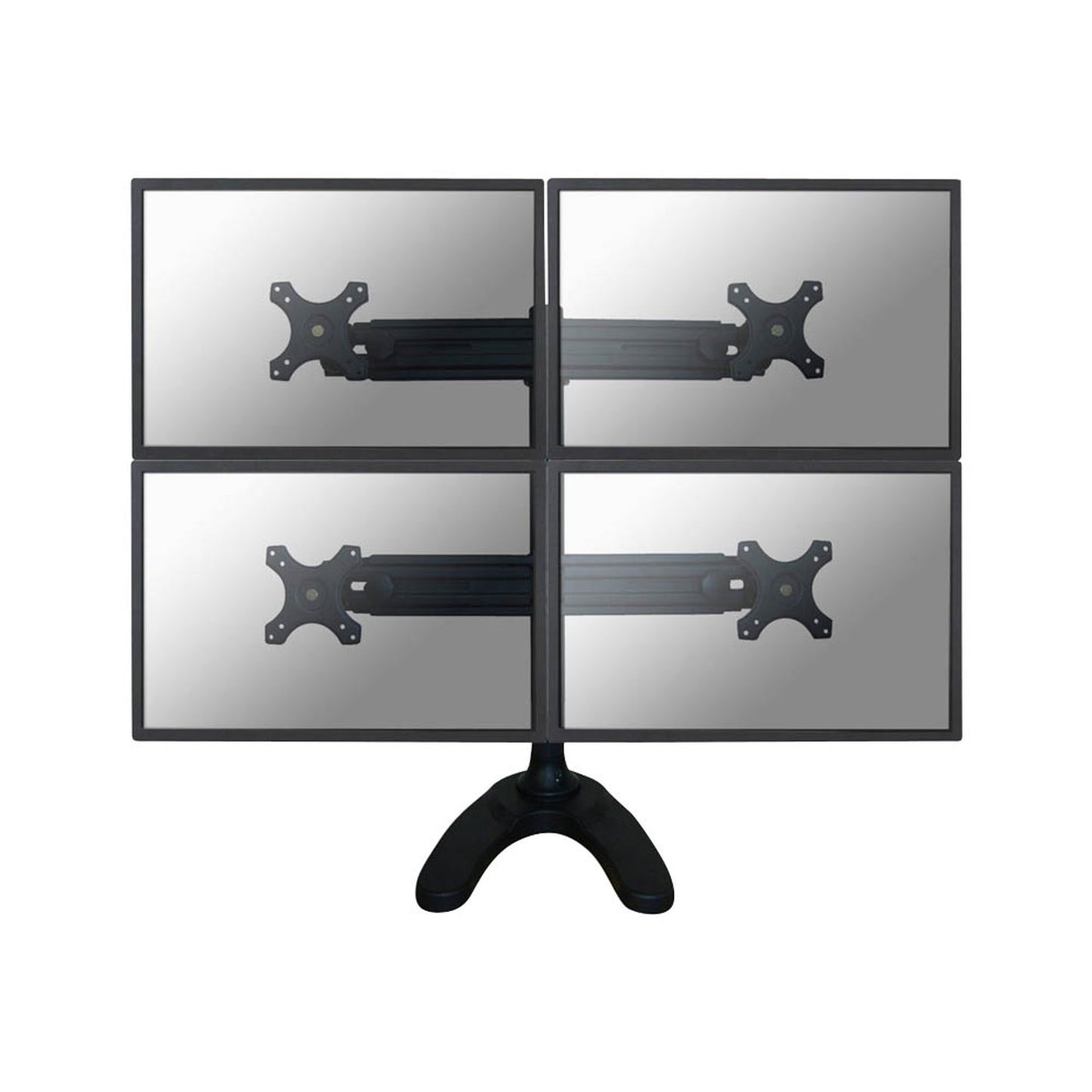 Neomounts Monitor-Halterung schwarz für 4 Monitore, Tischbohrung | FPMA-D700DD4