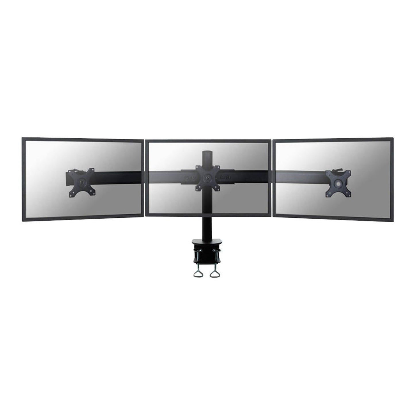 Neomounts Monitor-Halterung schwarz für 3 Monitore, Tischklemme | FPMA-D700D3
