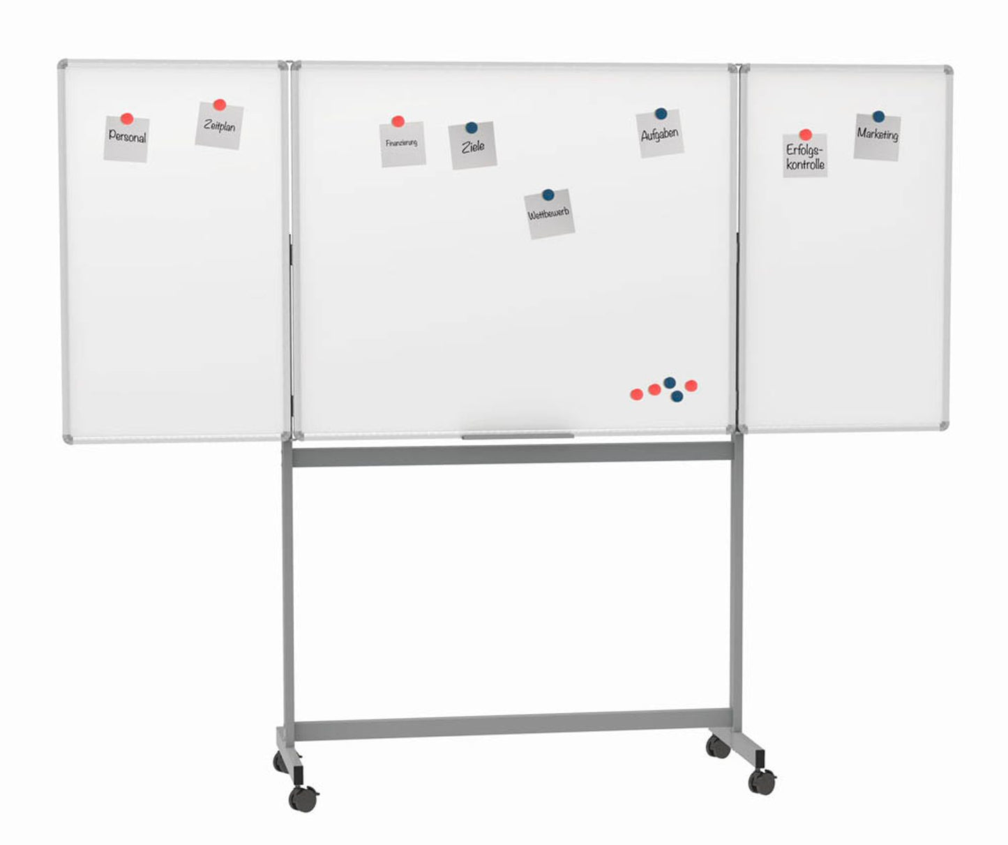 MAUL mobiles Whiteboard MAULstandard weiß kunststoffbeschichteter Stahl