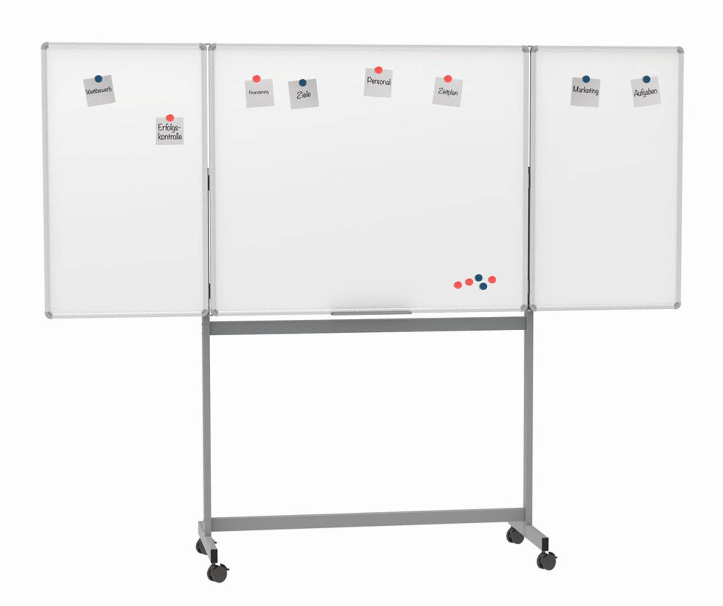 MAUL mobiles Whiteboard MAULstandard weiß kunststoffbeschichteter Stahl