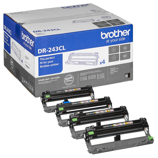 brother DR-243CL schwarz, cyan, magenta, gelb Trommel, 4er-Set | DR243CL | 1 Pack = 4 St.