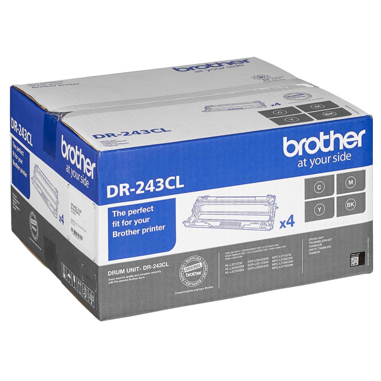 brother DR-243CL schwarz, cyan, magenta, gelb Trommel, 4er-Set | DR243CL | 1 Pack = 4 St.