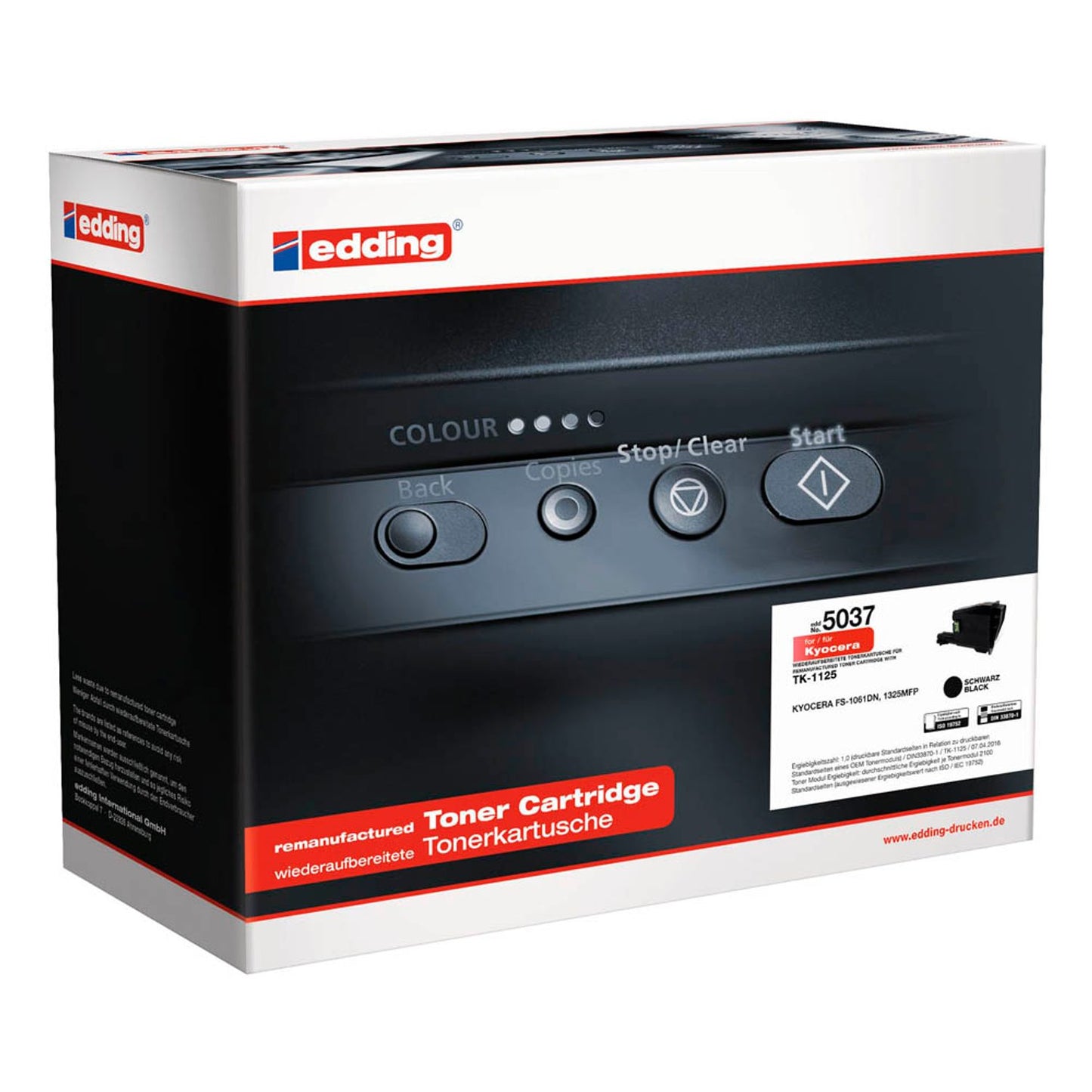 edding EDD-5037 schwarz Toner kompatibel zu KYOCERA TK-1125 | 18-5037