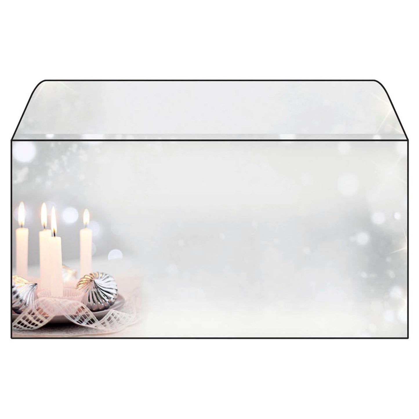 SIGEL Weihnachtsbriefumschläge Christmas Silence DIN lang ohne Fenster | DU178 | 1 Pack = 50 St.