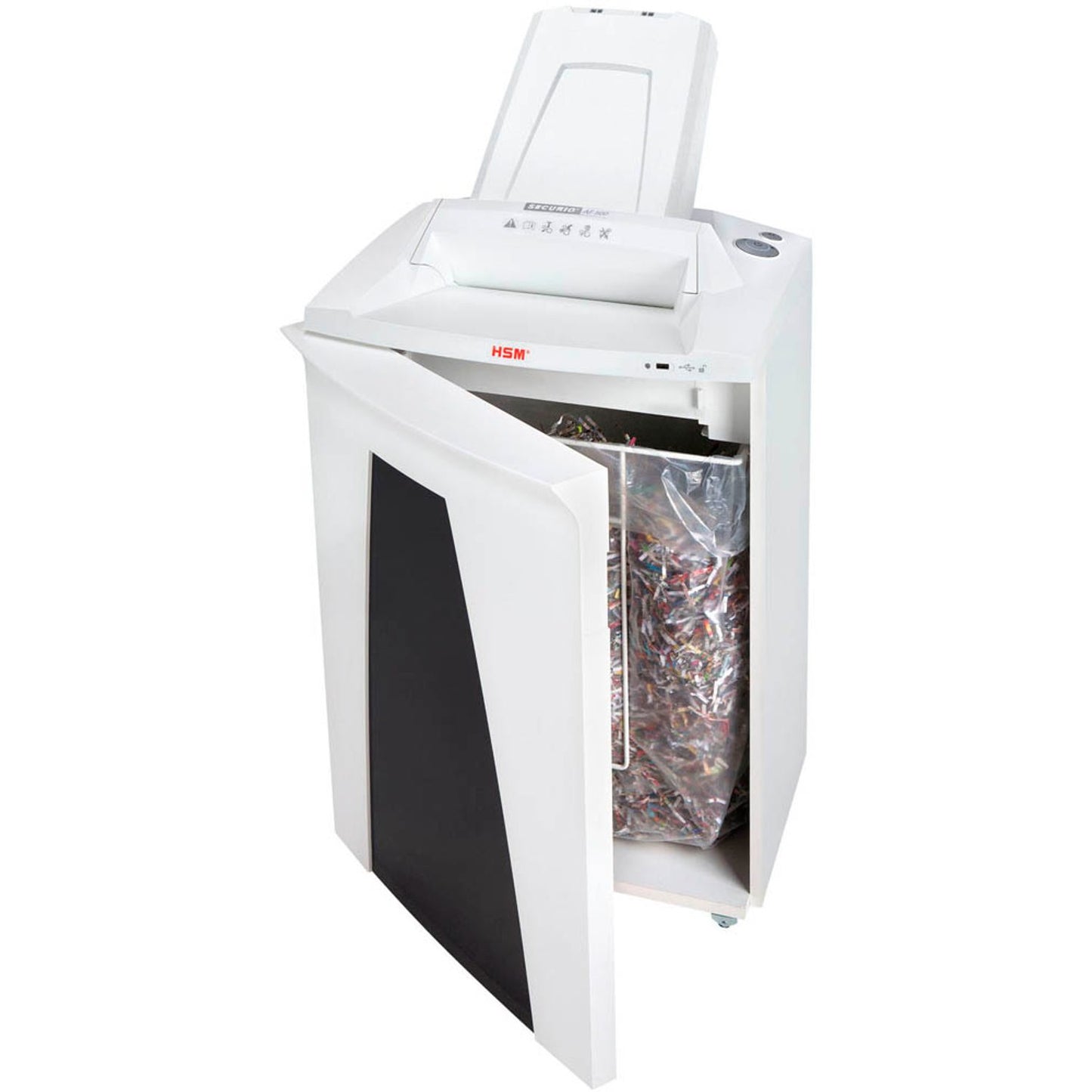 HSM SECURIO AF500 Aktenvernichter mit Partikelschnitt P-6, 0,78 x 11 mm, bis , weiß | 2105111