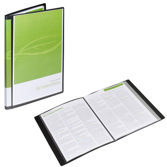 FolderSys Sichtbuch DIN A4, 40 Hüllen schwarz | 25014-30