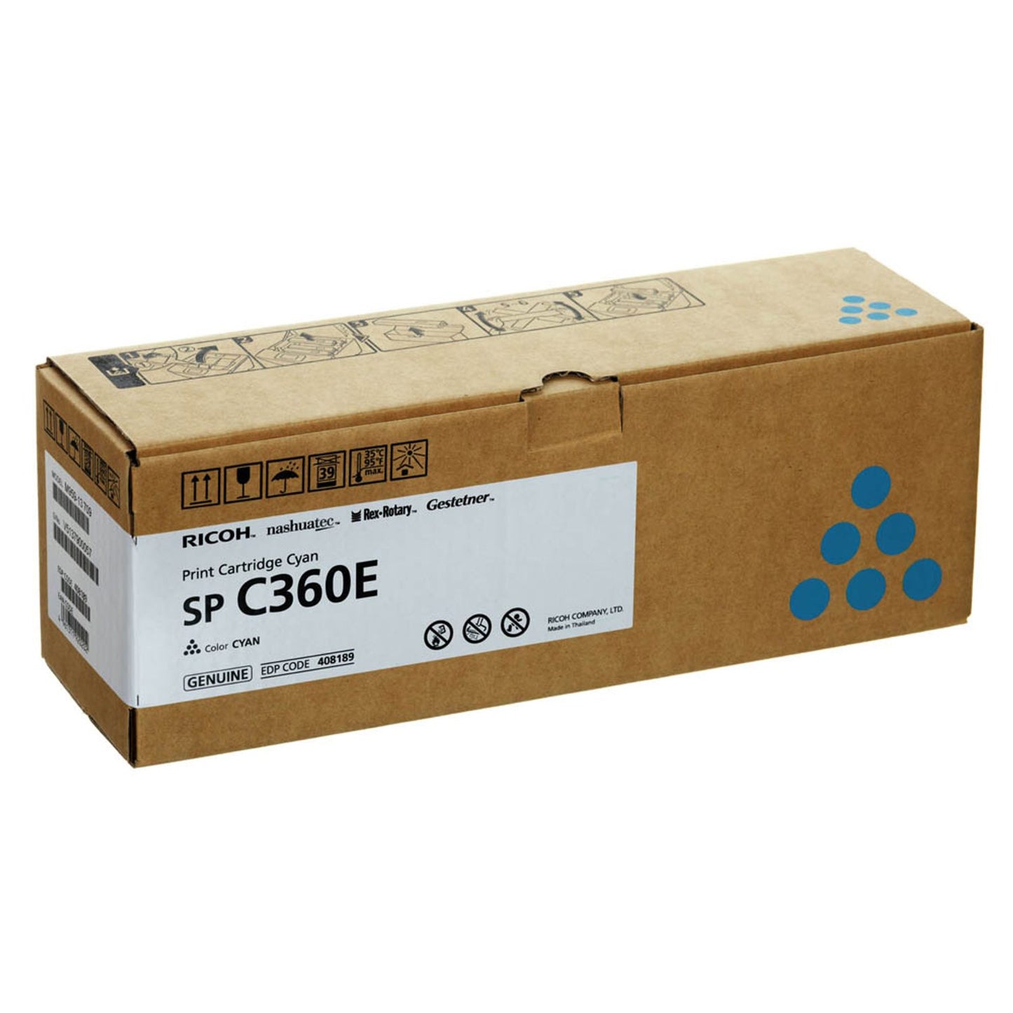 RICOH Type SP C360E cyan Toner | 408189