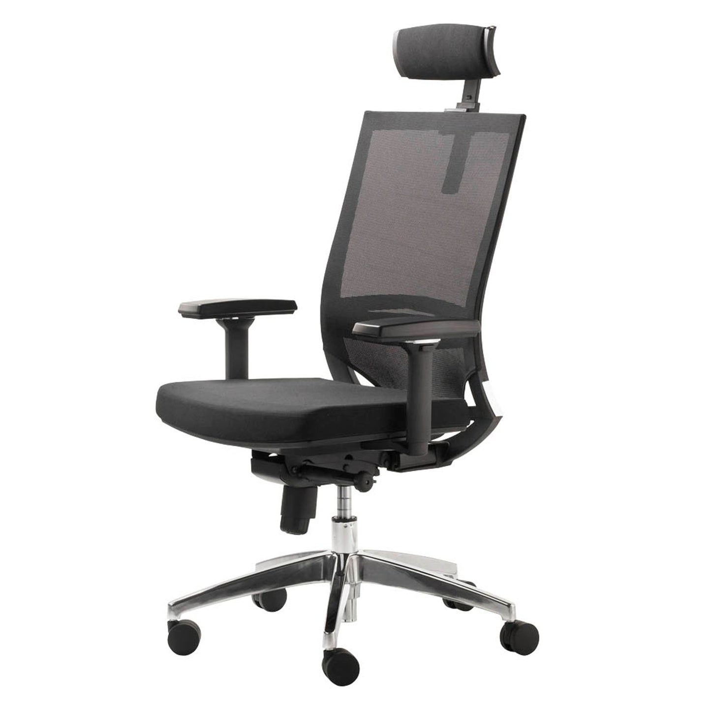Mayer Bürostuhl myOPTIMAX, Stoff schwarz, Gestell alu | 2486
