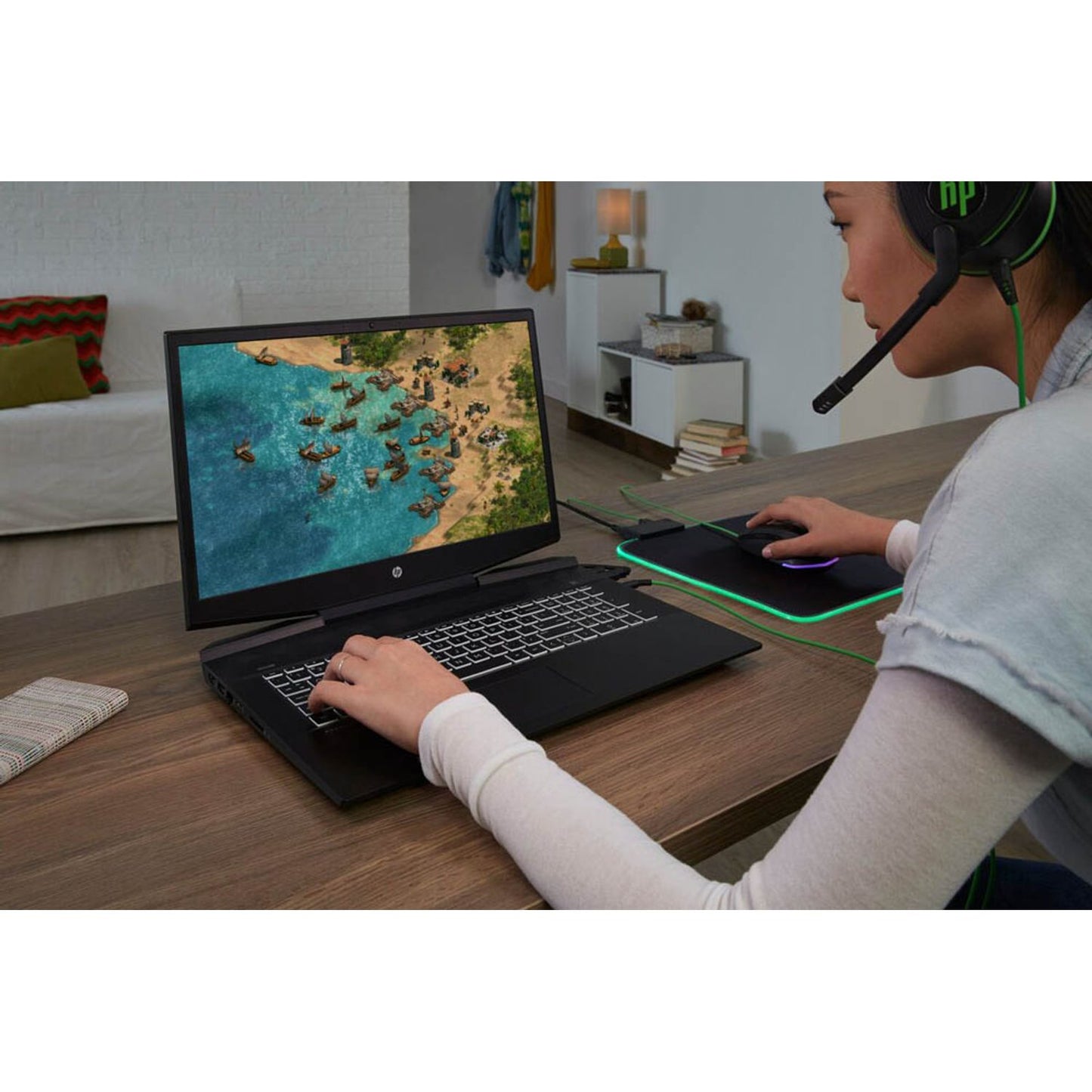 HP Gaming-Mousepad Pavilion Gaming 400 schwarz | 5JH72AA#ABB