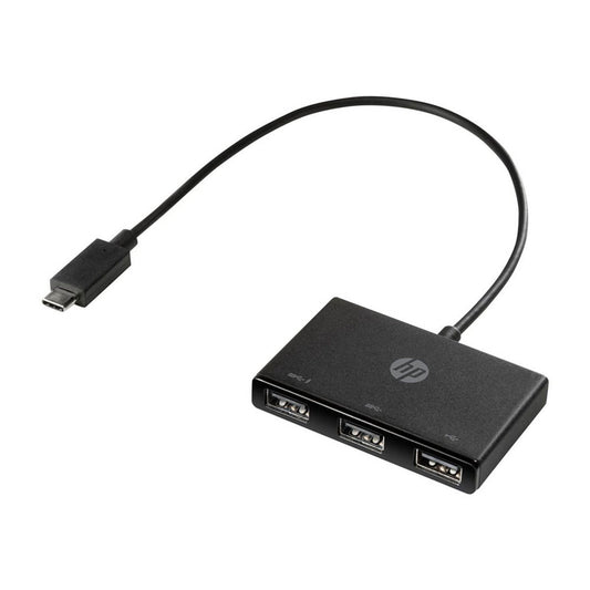 HP USB-Hub 3-fach schwarz | Z6A00AA