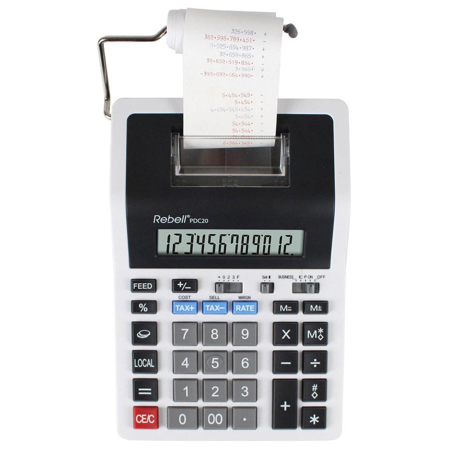 Rebell PDC20 Tischrechner druckend weiß/schwarz | RE-PDC20 WB