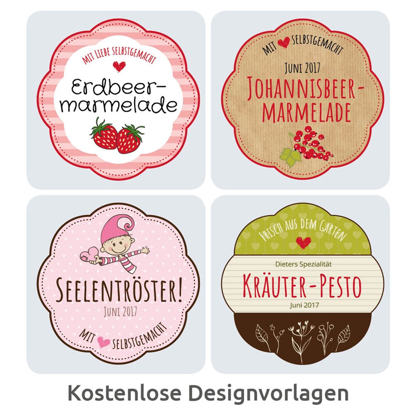 AVERY Zweckform Etiketten weiß 60,0 x 59,5 mm | 5085 | 1 Pack = 10 Blatt
