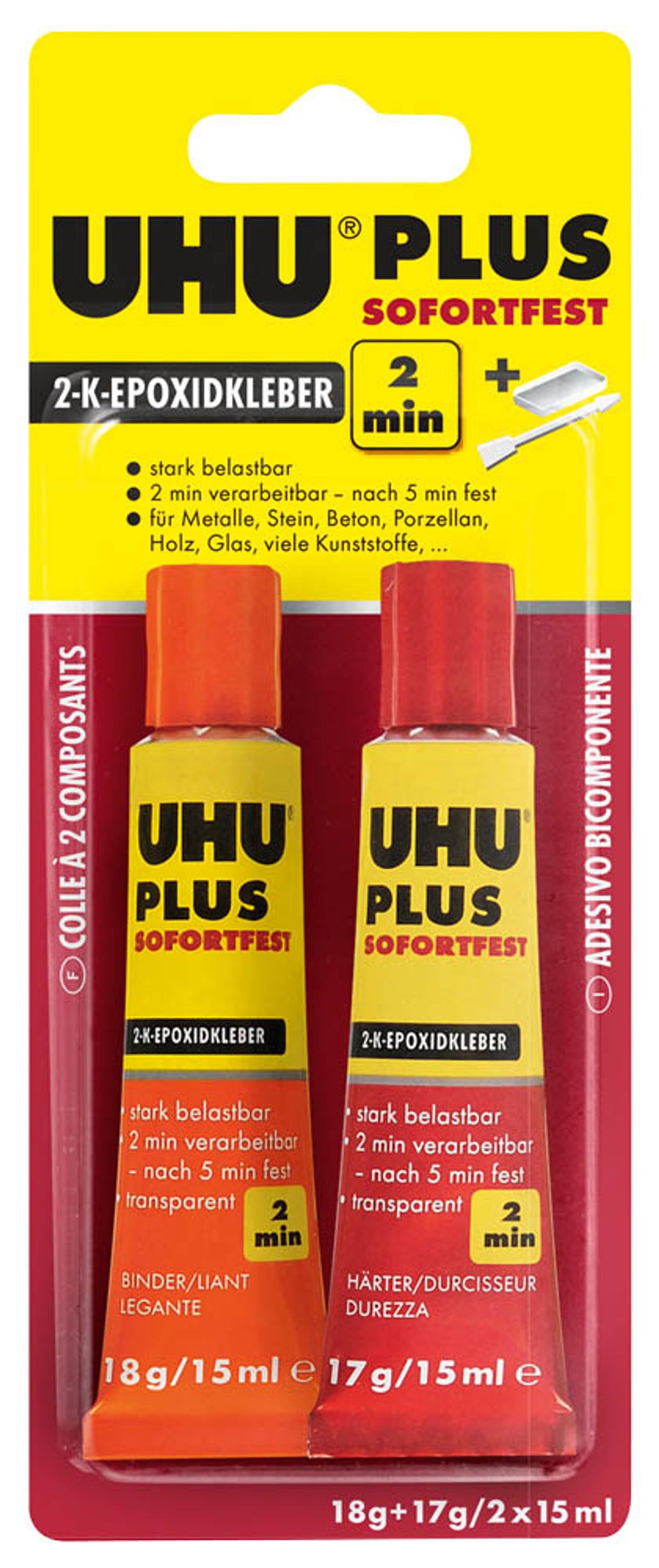 UHU plus 2 Komponenten-Kleber