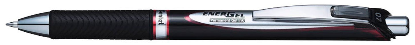 Pentel ENERGEL BLP77 Gelschreiber schwarz/silber 0,35 mm
