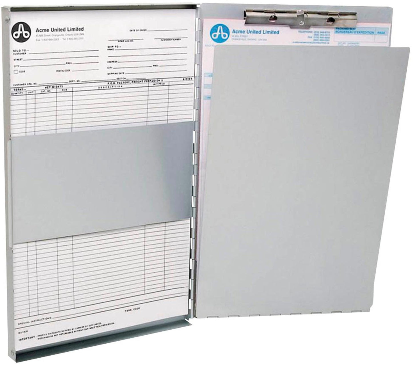 WESTCOTT Klemmbrett DIN A4 silber Aluminium
