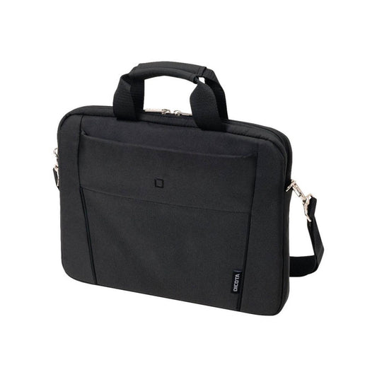 DICOTA Laptoptasche Slim Case BASE Recycling-PET schwarz bis 35,8 cm (14,1 Zoll) | D31304
