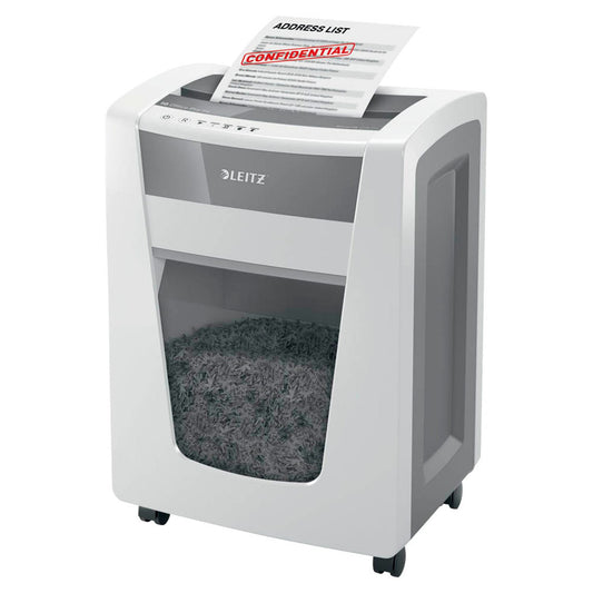LEITZ IQ Office Pro Aktenvernichter mit Partikelschnitt P-4, 4 x 40 mm, bis , weiß | 80060000