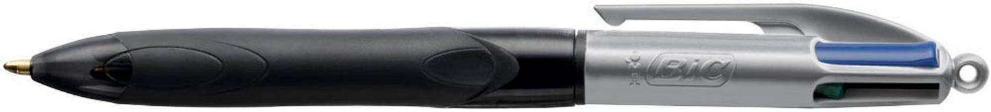 BIC 4-Farben-Kugelschreiber 4 Colours GRIP Medium, Schreibfarbe: farbsortiert, 1 St.
