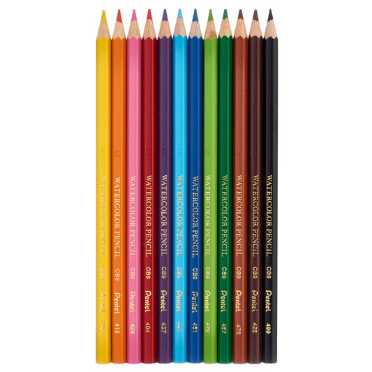 Pentel Arts Aquarellstifte farbsortiert | CB9-12/FRH-SET1
