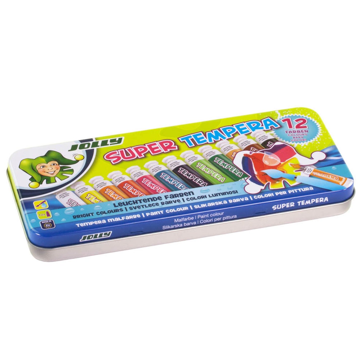 JOLLY Super Temperafarben farbsortiert 12 Farben | 9341-0001 | 1 Pack = 12 St.