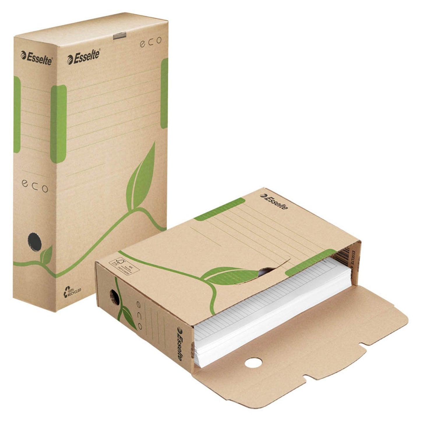 25 Esselte Archivboxen ECO braun