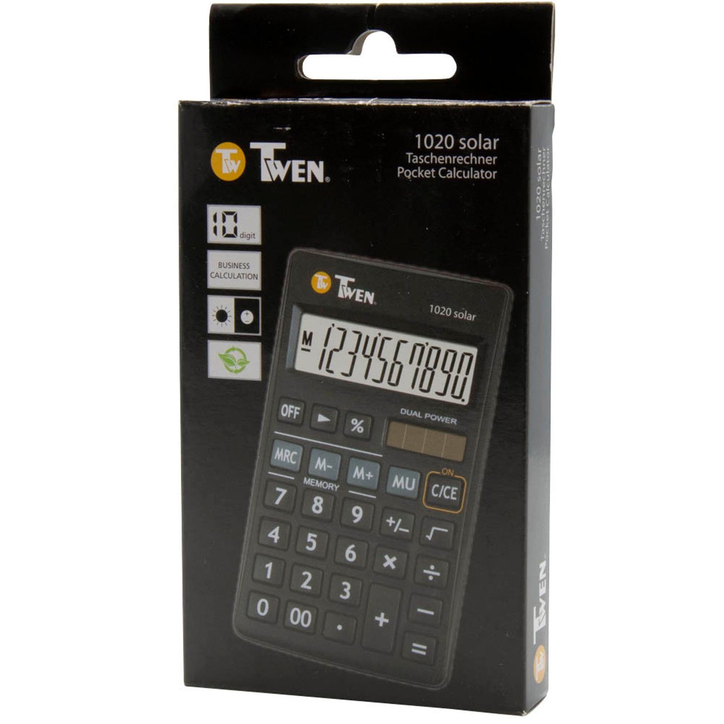 TWEN 1020 Taschenrechner schwarz | 584