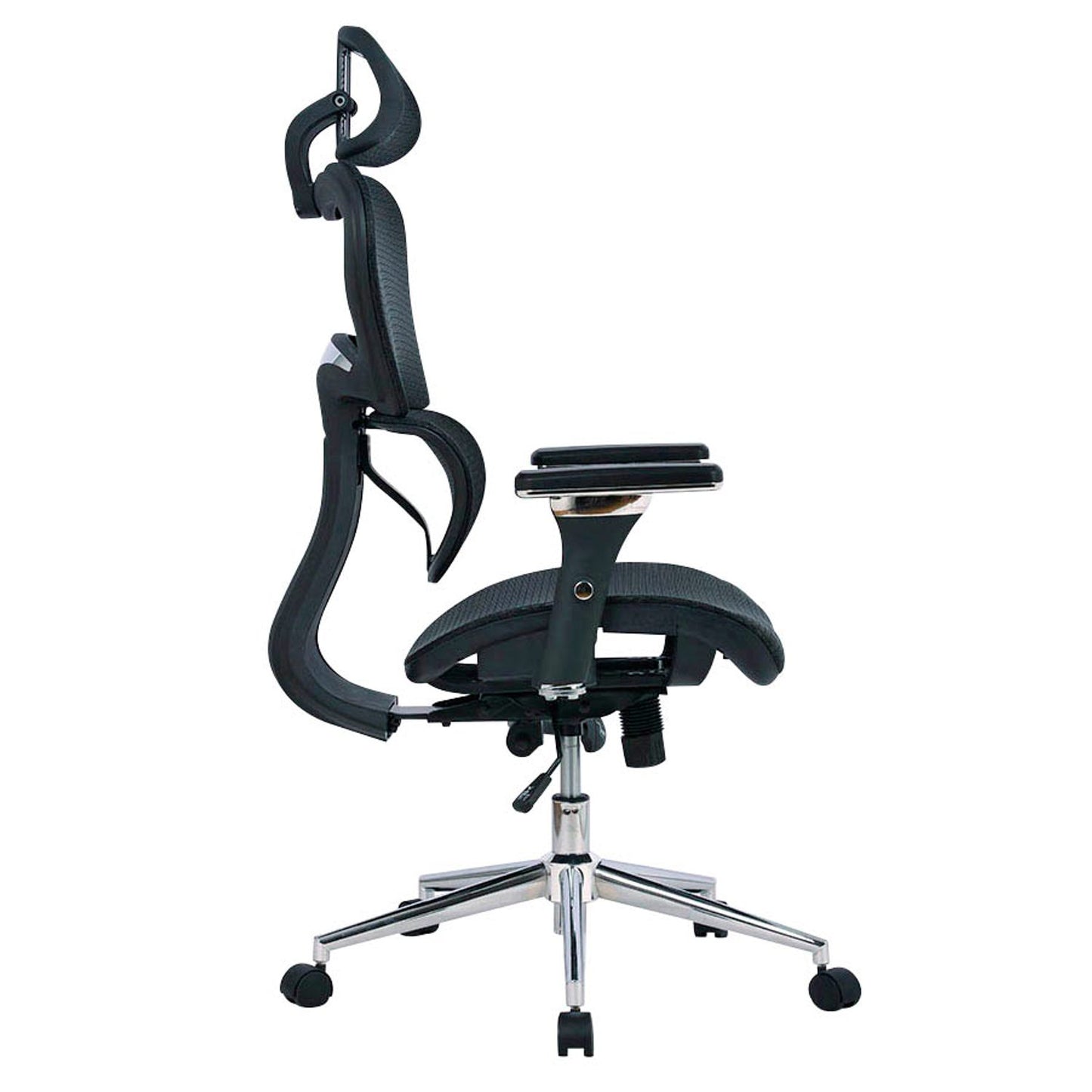 neutral Bürostuhl Mesh, Stoff schwarz, Gestell chrom | BT-1388F-1K