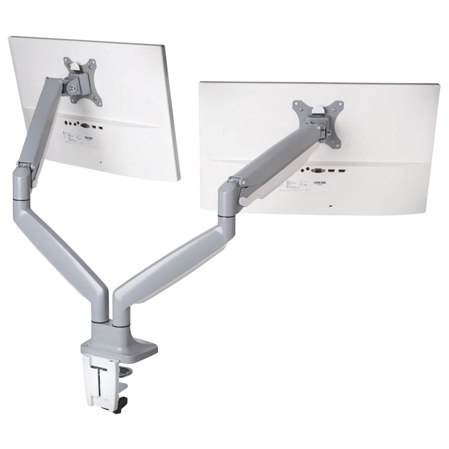 Kensington Monitor-Halterung SmartFit One-Touch grau für 2 Monitore, Tischklemme, Tischbohrung | K55471EU