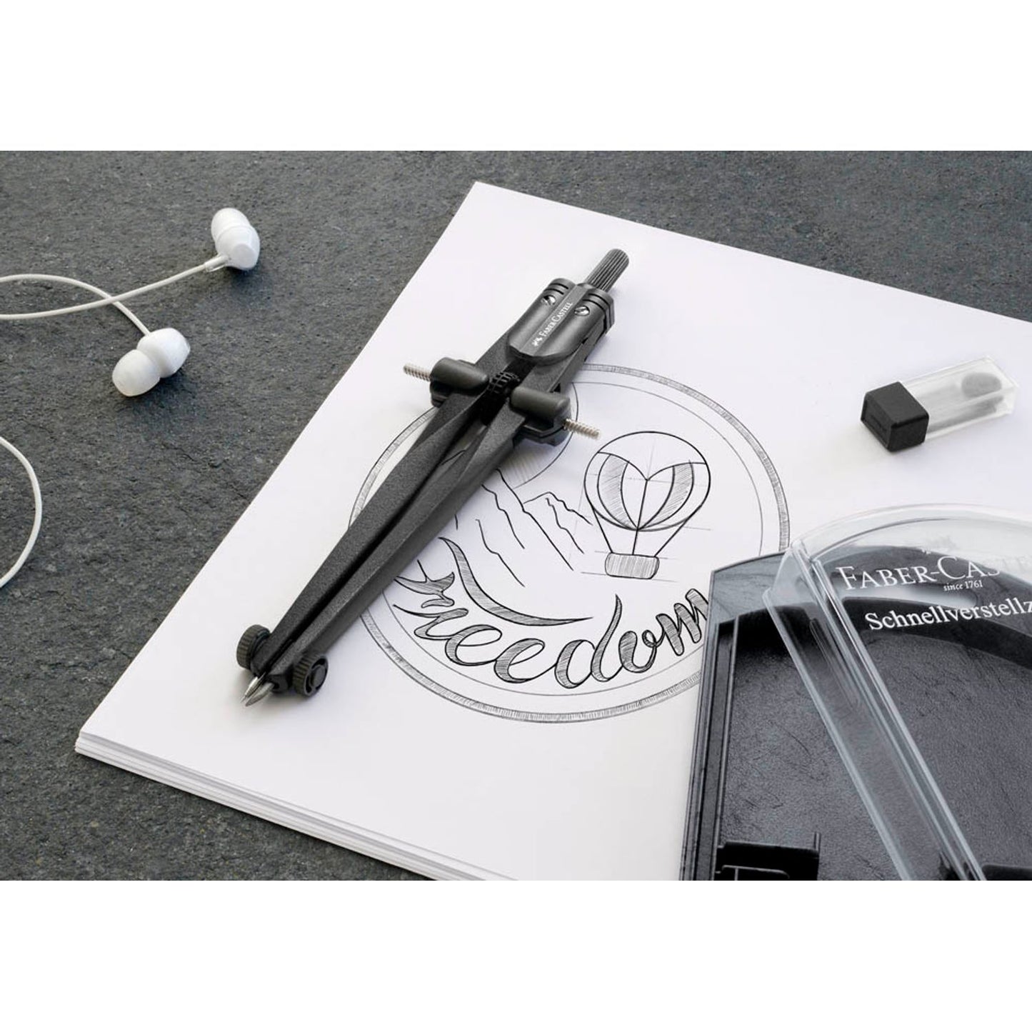 FABER-CASTELL Zirkel Stream blackstone | 174530