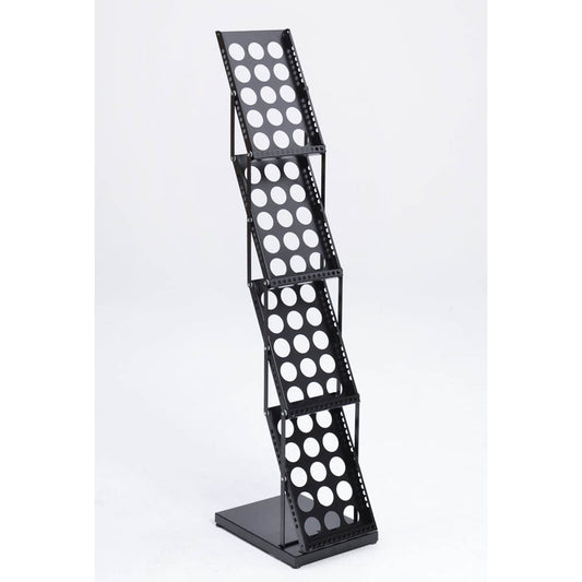 update displays Prospektständer schwarz DIN A4 4 Fächer | UFZHS10414X5001