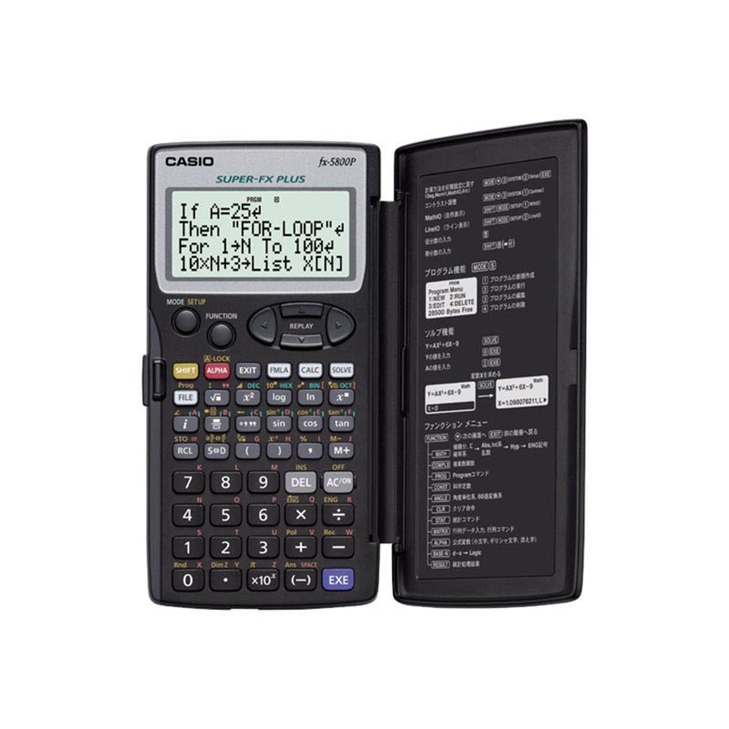 CASIO Wissenschaftlicher Taschenrechner schwarz | FX-5800P