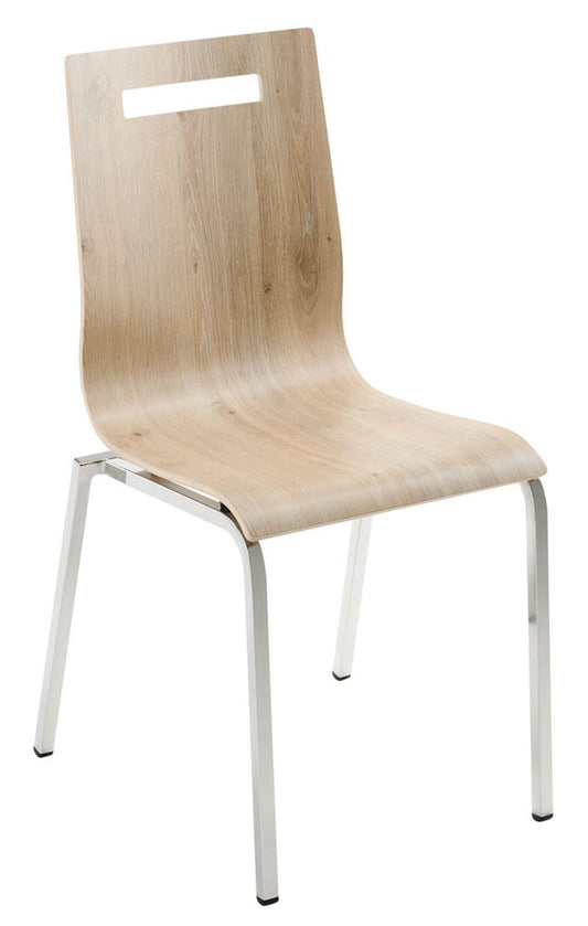 Mayer Stapelstuhl myLIFE davos-eiche Holz
