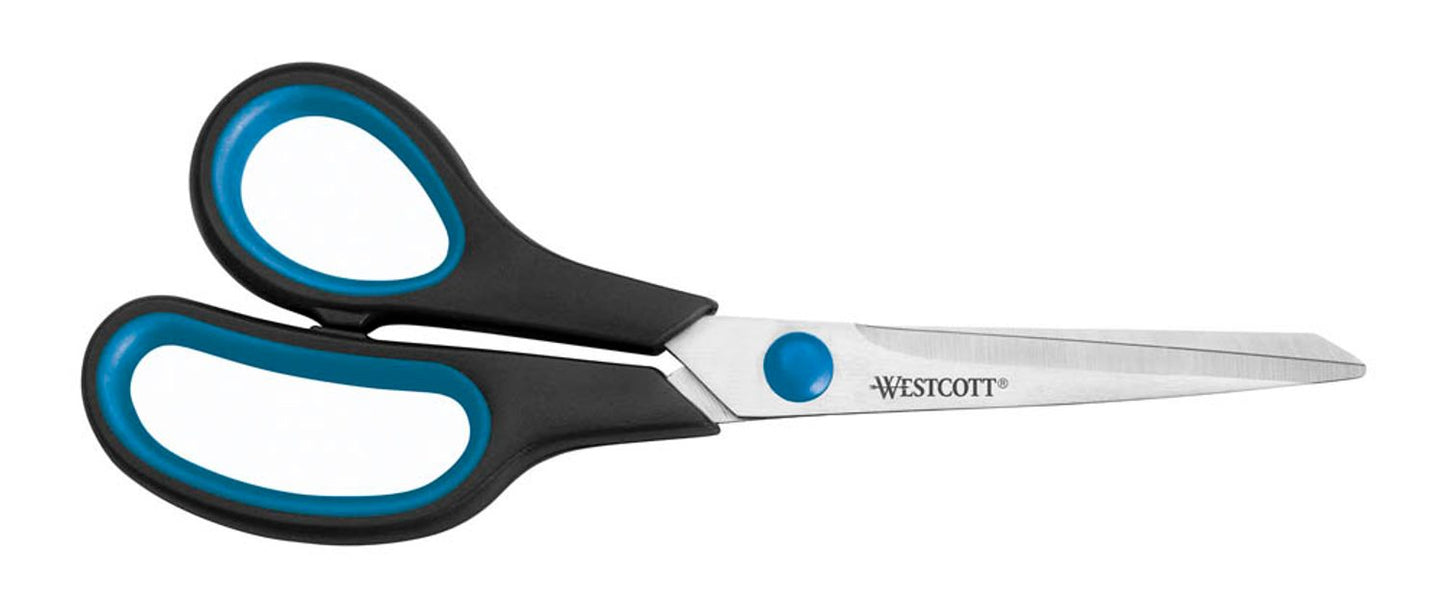 WESTCOTT Linkshänder-Schere Easy Grip schwarz-blau