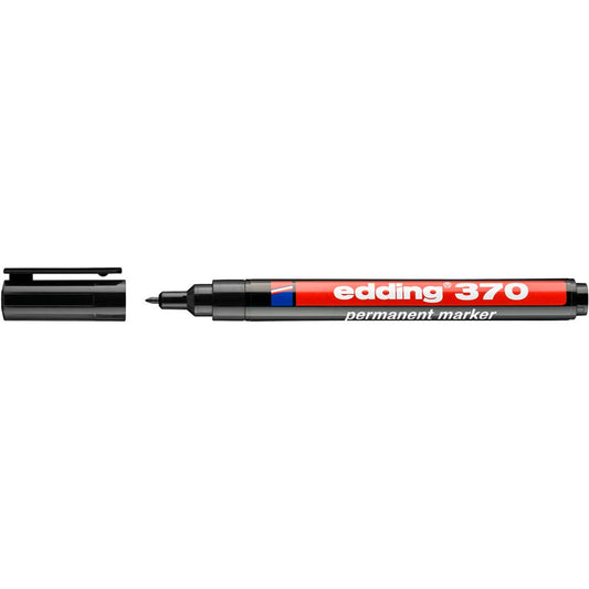 edding 370 Permanentmarker schwarz 1,0 mm | 4-370001